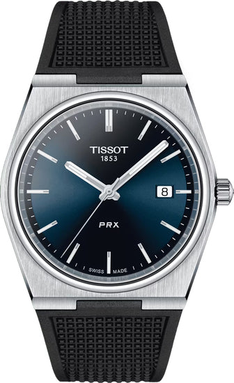 Men’s Tissot PRX T137.410.17.041.00 Quartz Watch – Black & Blue Dial,