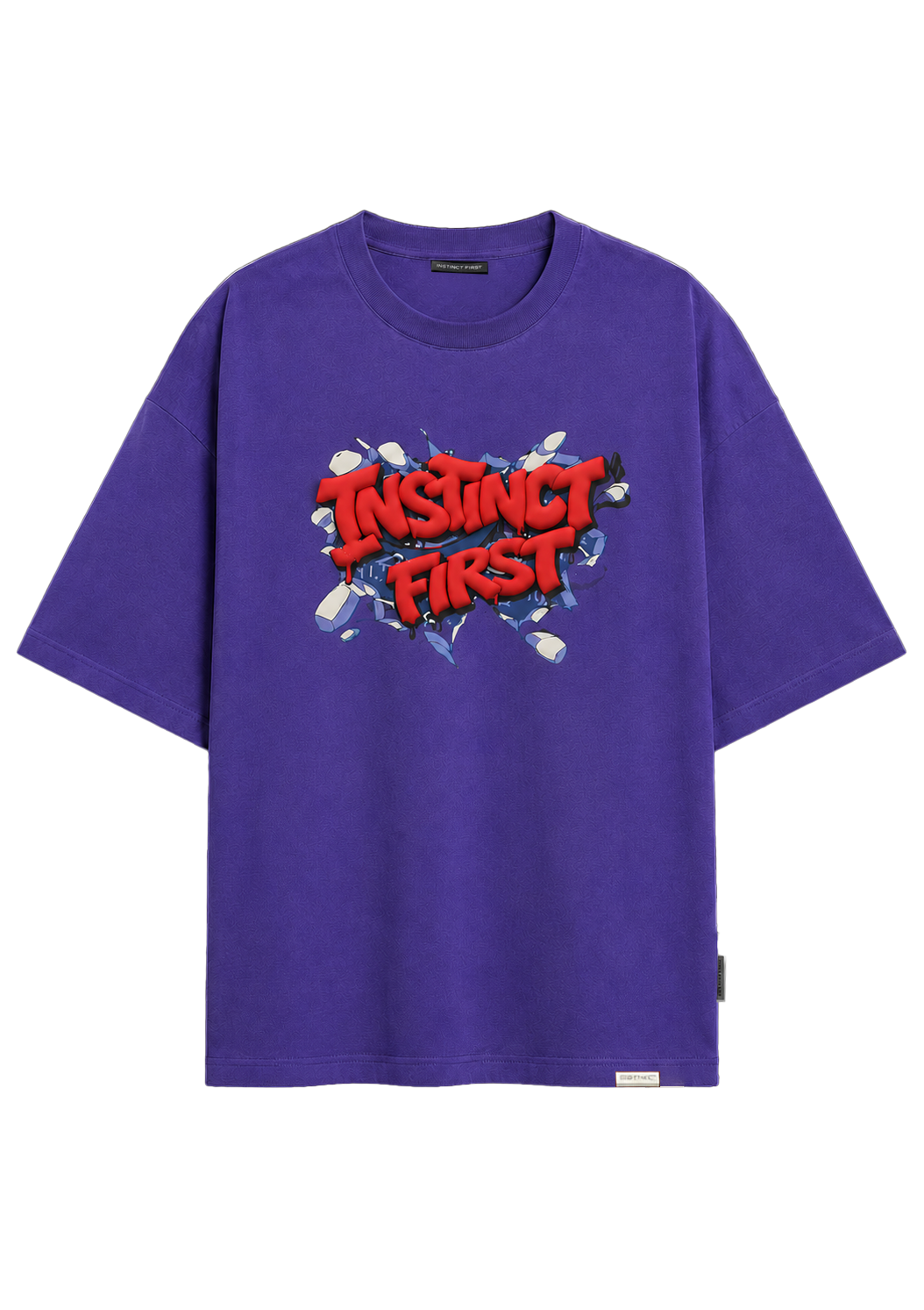 Train Wreck - Oversized T-Shirt (Violet) by Instinct First
