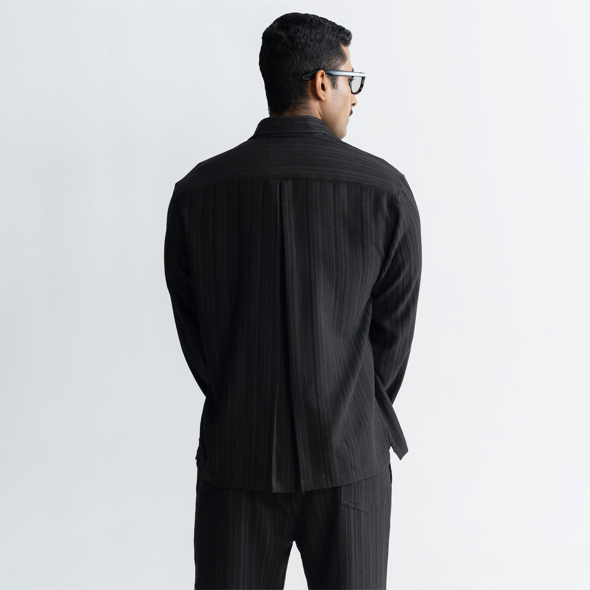 TWINE SHIRT - BLACK by Warping Theories