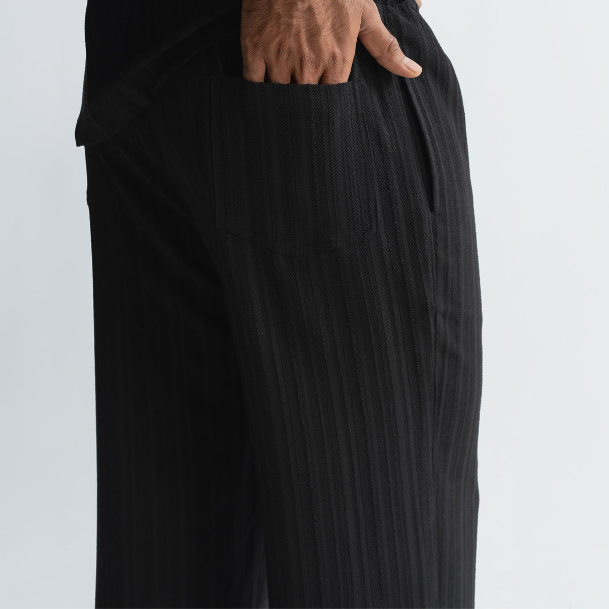 TWINE PANTS - BLACK by Warping Theories