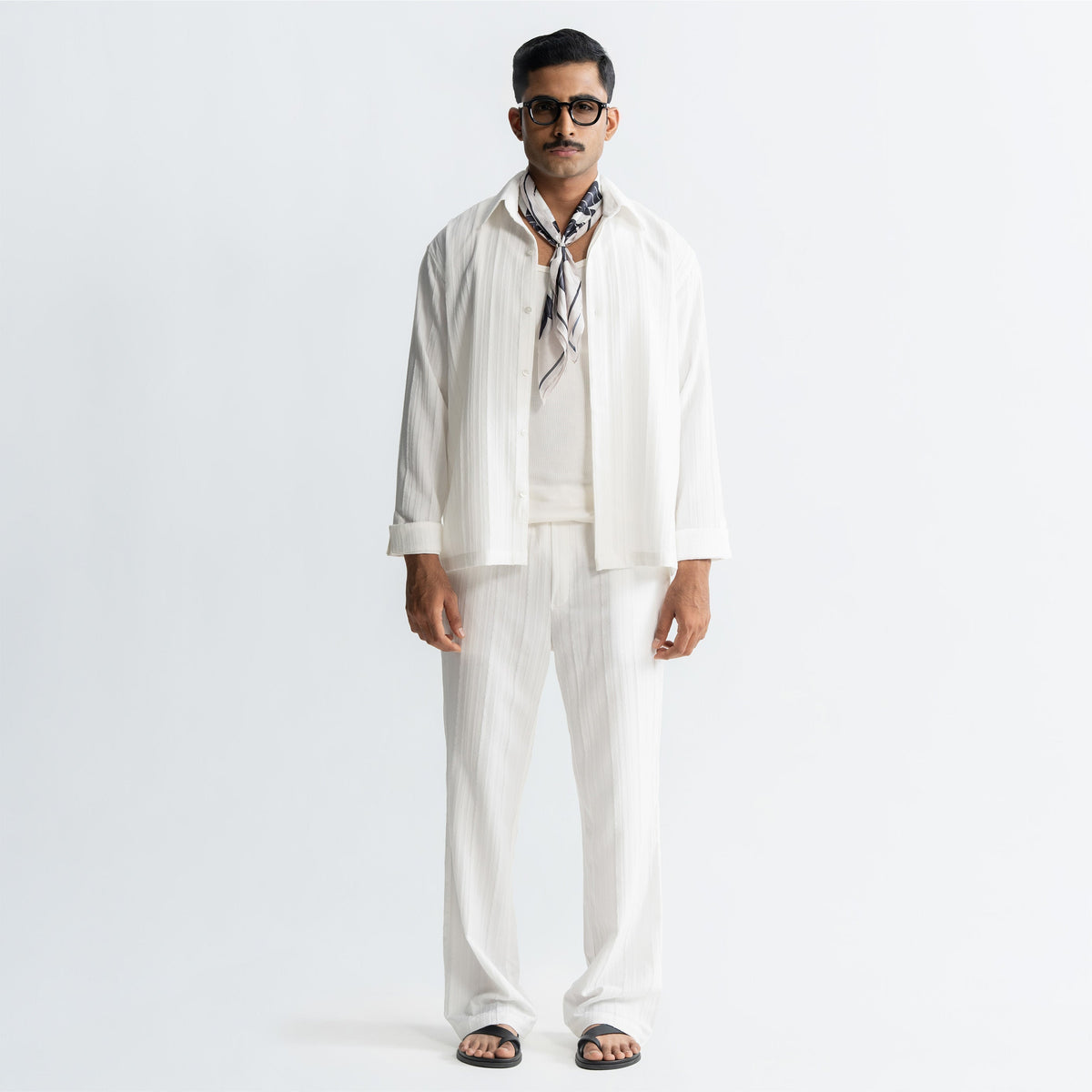 TWINE SHIRT - WHITE by Warping Theories