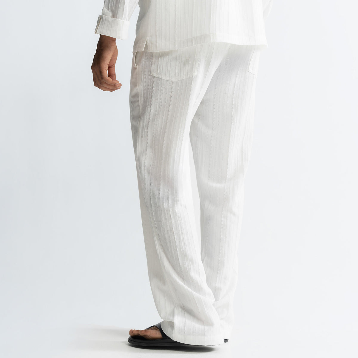 TWINE PANTS - WHITE by Warping Theories