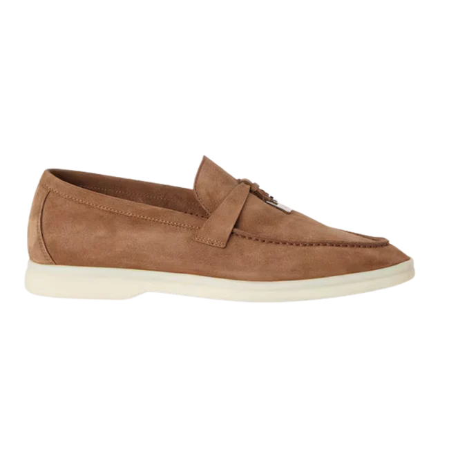 Loro Piana Summer Charms Walk Loafers — Suede