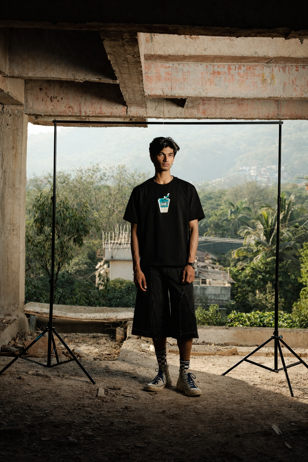 Tic Tac - Relaxed Fit Tshirt (Black) by Instinct First