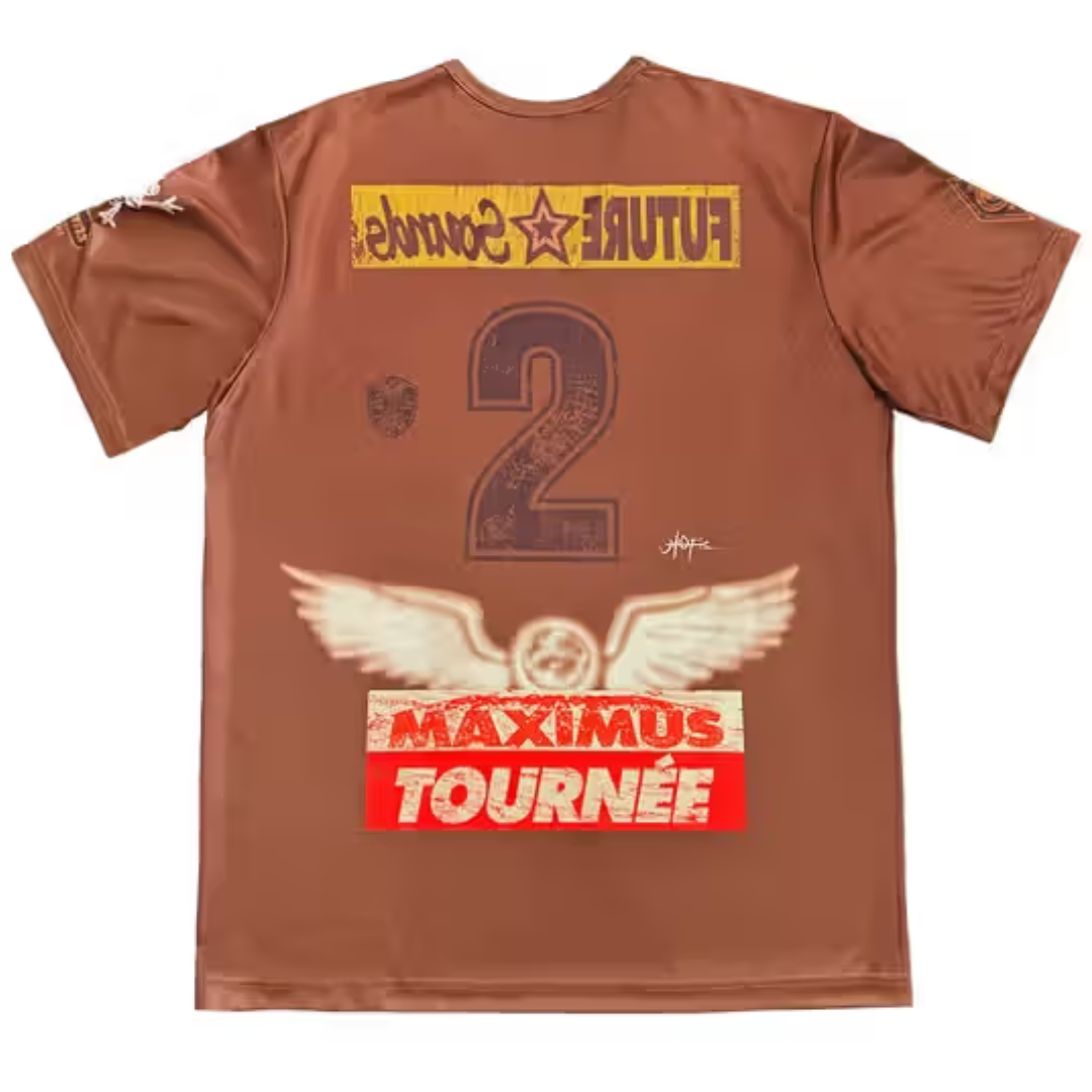 Travis Scott Circus Maximus Soccer Jersey Brown by Travis Scott