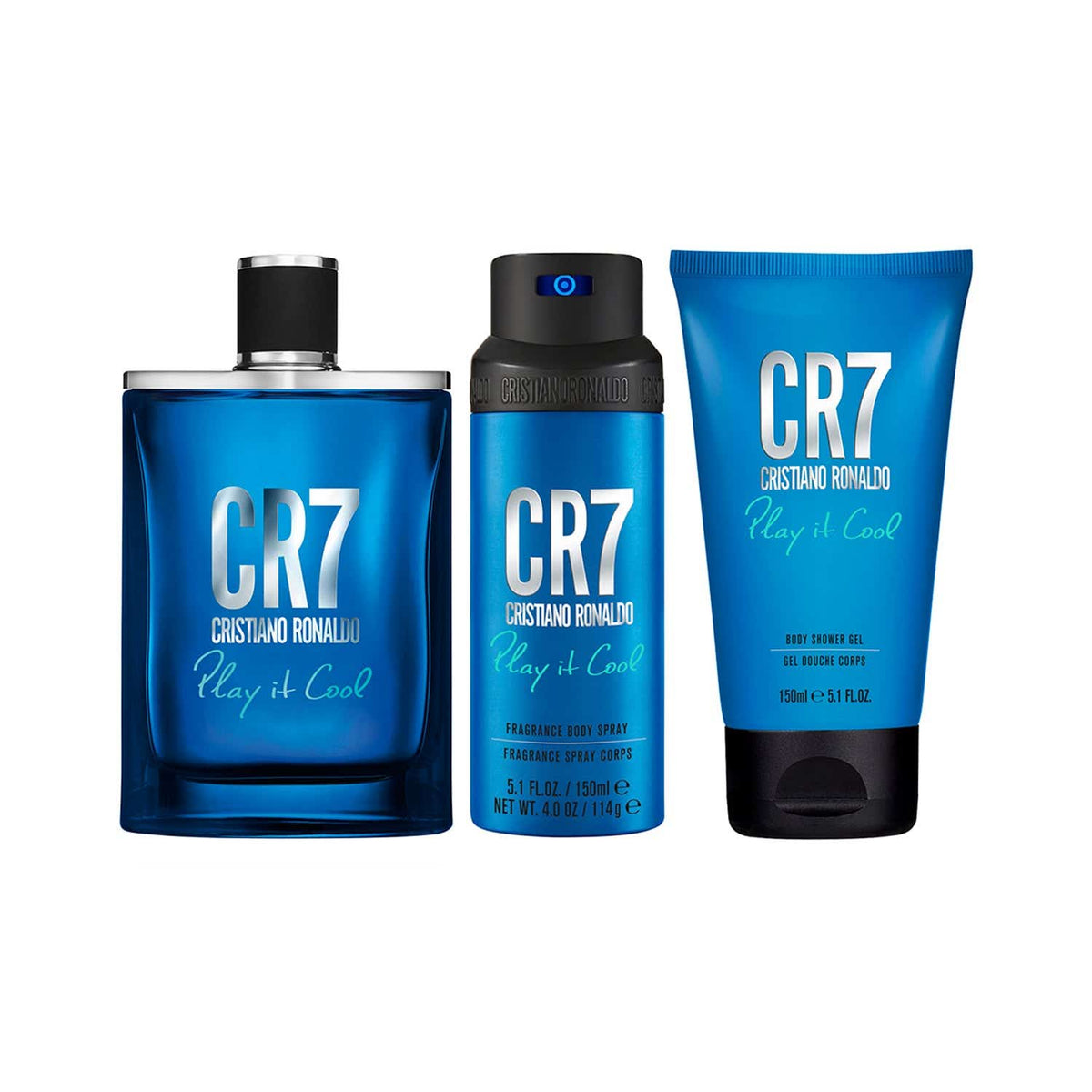 Cristiano Ronaldo Play it Cool Set Eau de Toilette (100 ml)+Shower Gel (150 ml)+ Body Spray (150 ml)