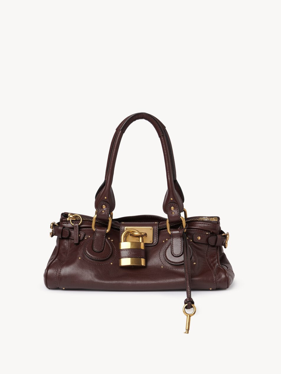 CHLOE Paddington bag in grained leather Grenat by CHLOE