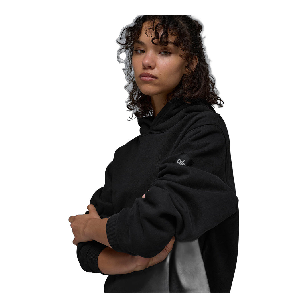 alo Renown Heavy Weight Hoodie - Black by Alo Yoga
