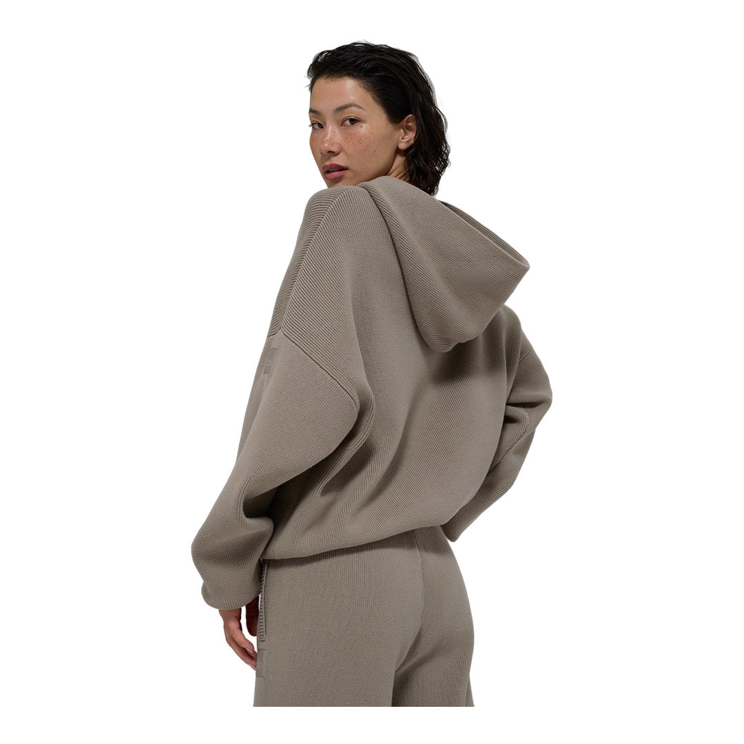 alo Scholar Hooded Sweater - Light Cocoa by Alo Yoga