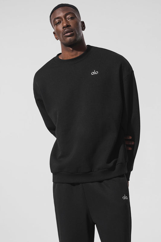 Accolade Crew Neck Pullover - Black (MENSU3031RG)