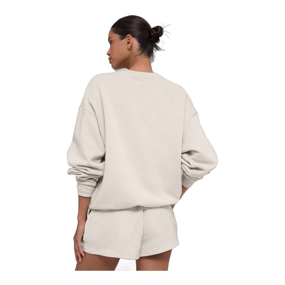 alo Accolade Crew Neck Pullover - Bone by Alo Yoga