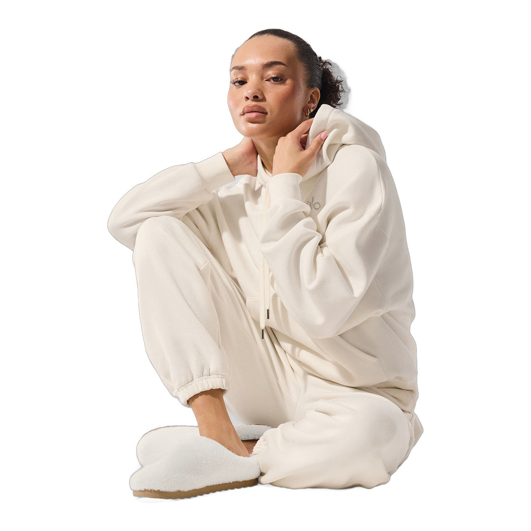 alo Accolade Hoodie - Ivory by Alo Yoga