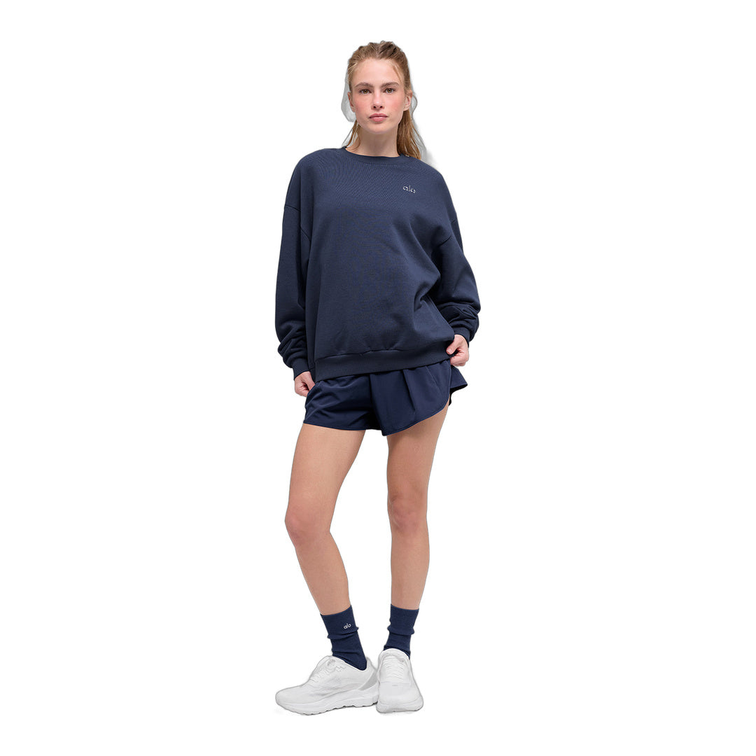 alo Accolade Crew Neck Pullover - Navy by Alo Yoga