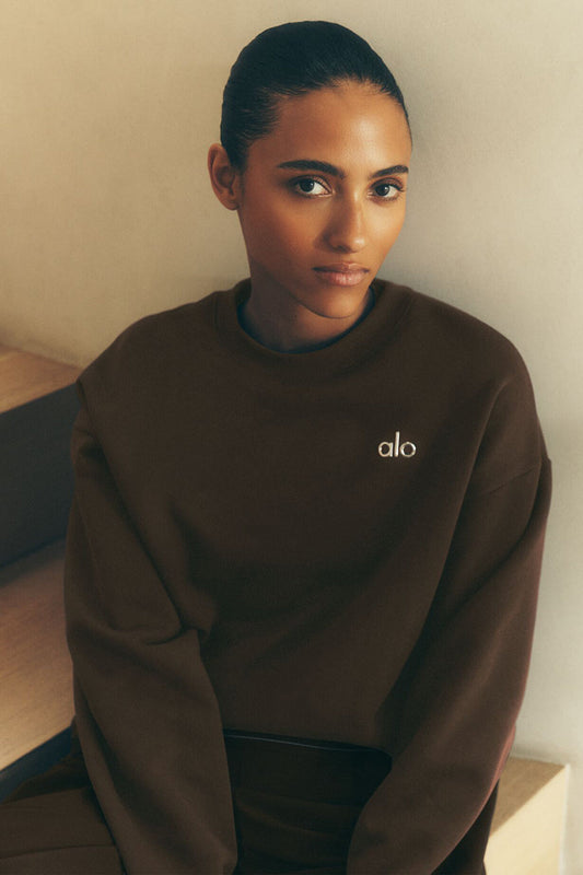 Accolade Crew Neck Pullover - Espresso (U3031RG)