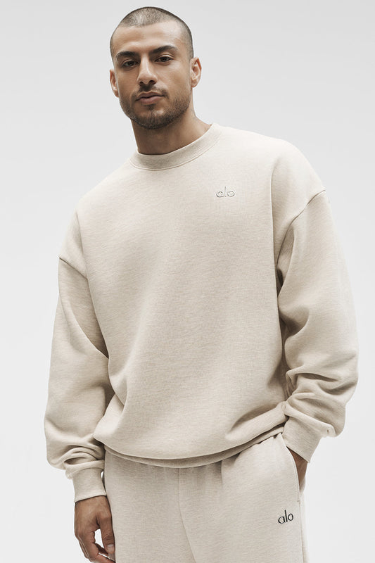 Accolade Crew Neck Pullover - Oatmeal Heather (MENSU3031RG)