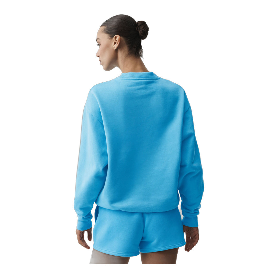 alo Accolade Crew Neck Pullover - Azure Blue by Alo Yoga