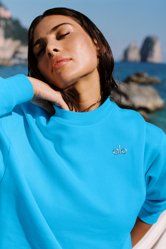 Accolade Crew Neck Pullover - Azure Blue (U3031RG)
