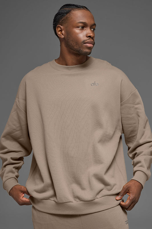 Accolade Crew Neck Pullover - Gravel (MENSU3031RG)