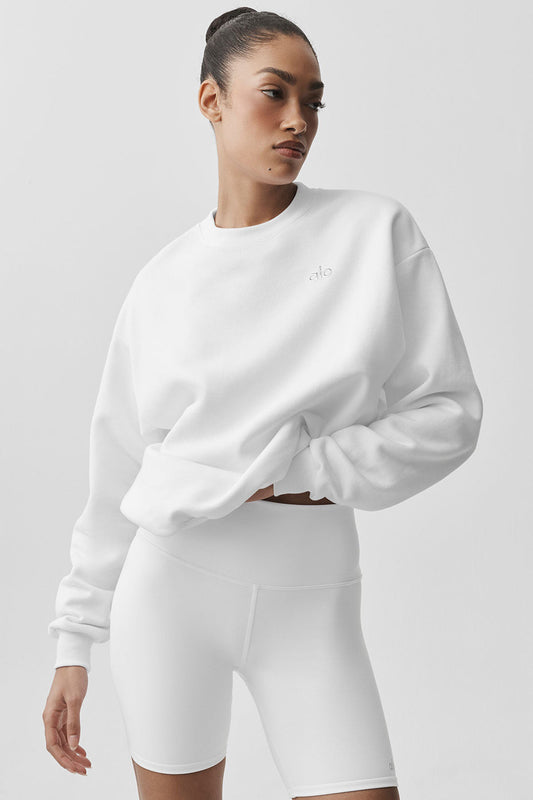 Accolade Crew Neck Pullover - White (U3031RG)