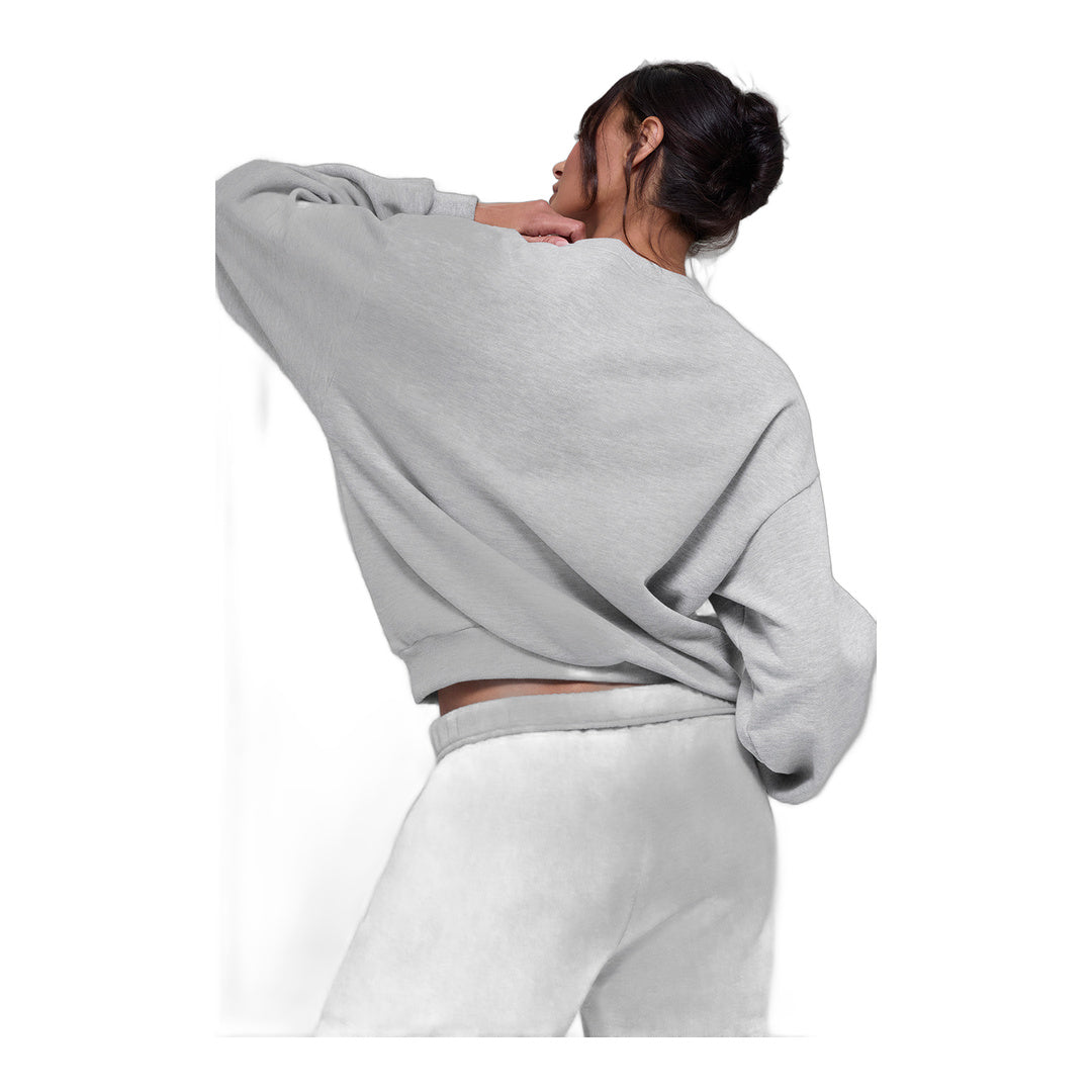 alo Accolade Crew Neck Pullover - Athletic Heather Grey by Alo Yoga