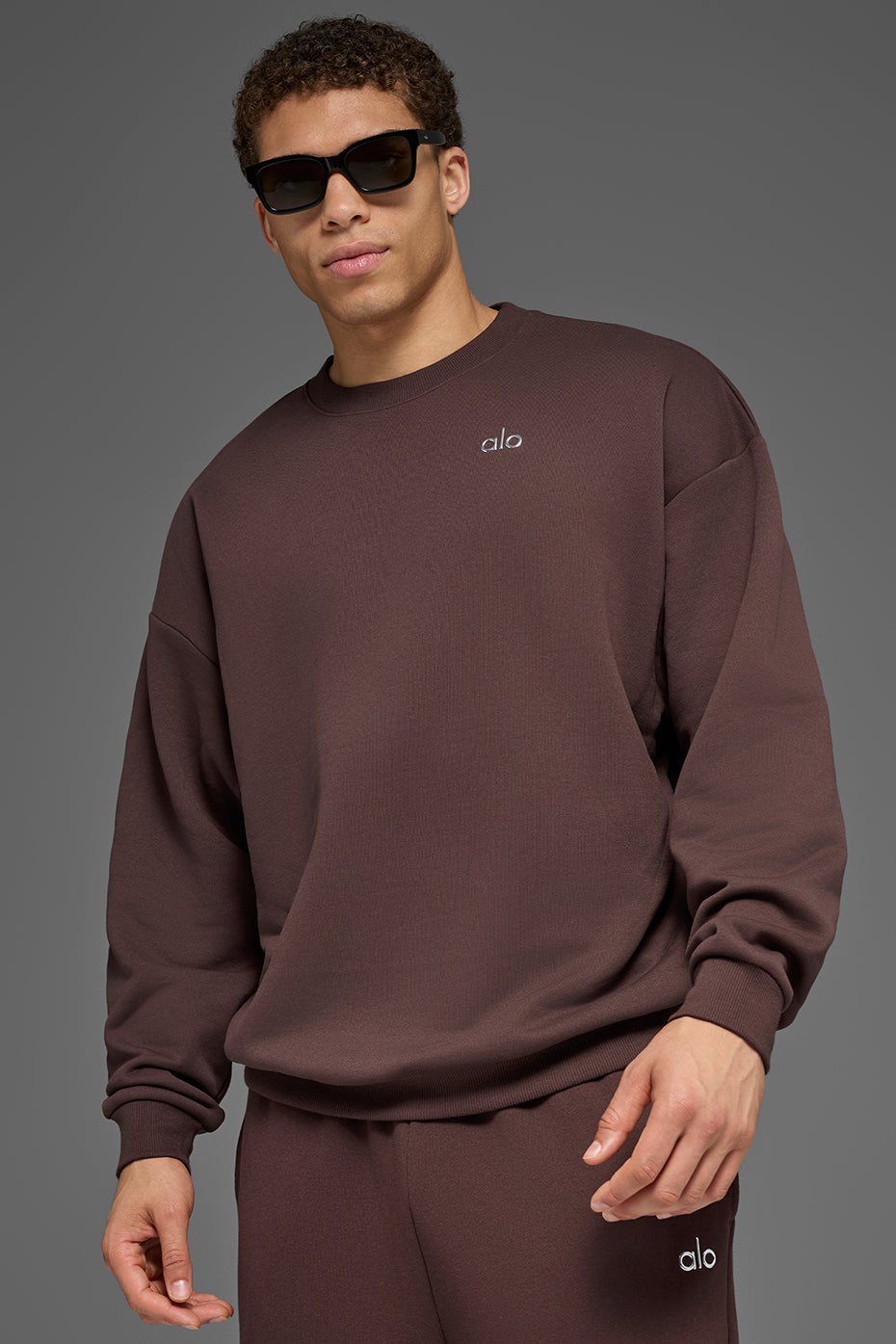 Accolade Crew Neck Pullover - Brownstone (MENSU3031RG)