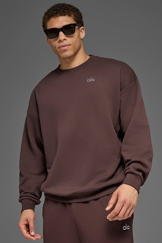 Accolade Crew Neck Pullover - Brownstone (MENSU3031RG)