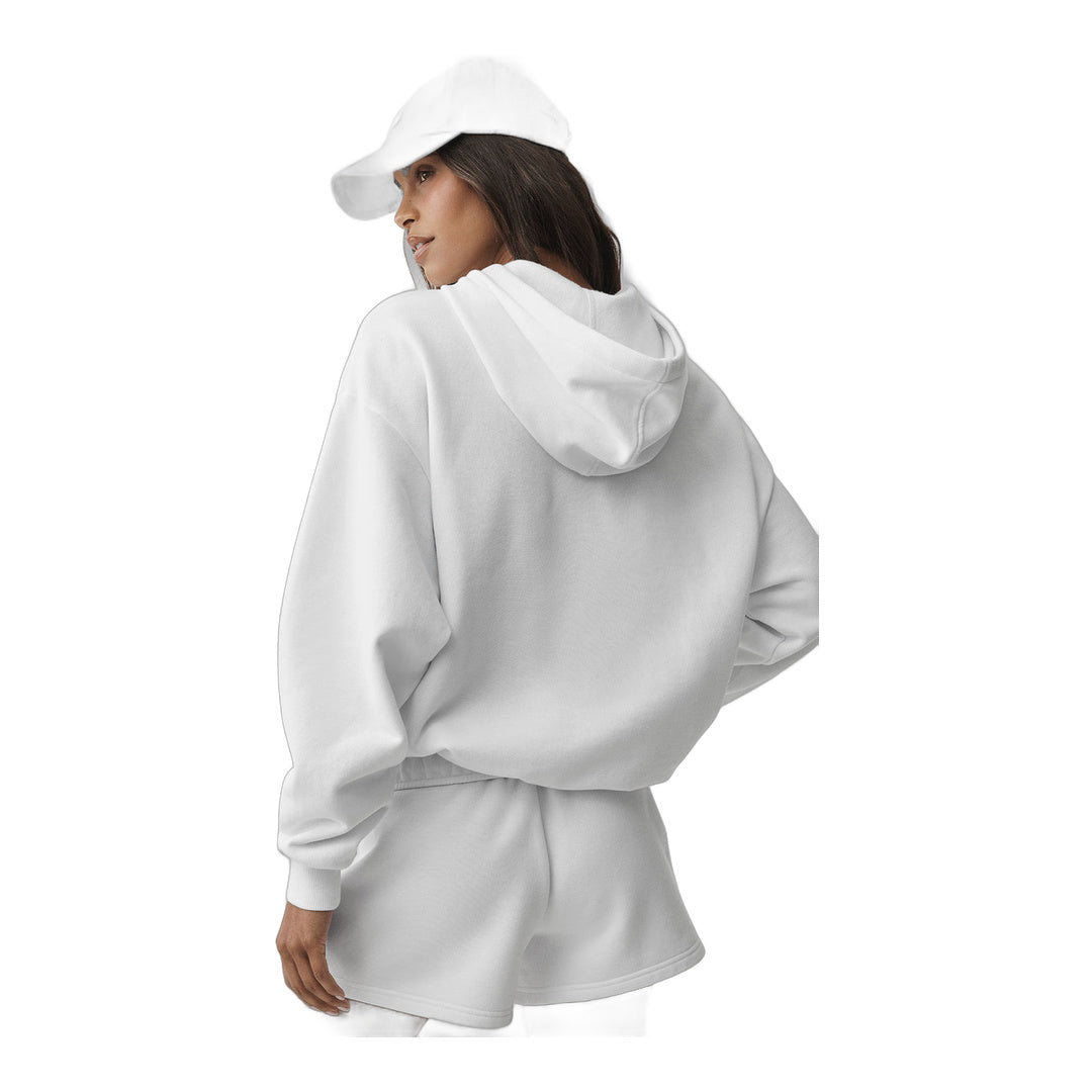 alo Accolade Hoodie - White by Alo Yoga