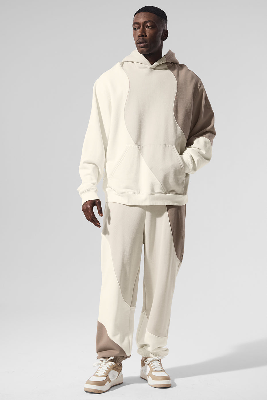 Make Waves Hoodie - Ivory/Bone/Gravel (MENSU3039R)