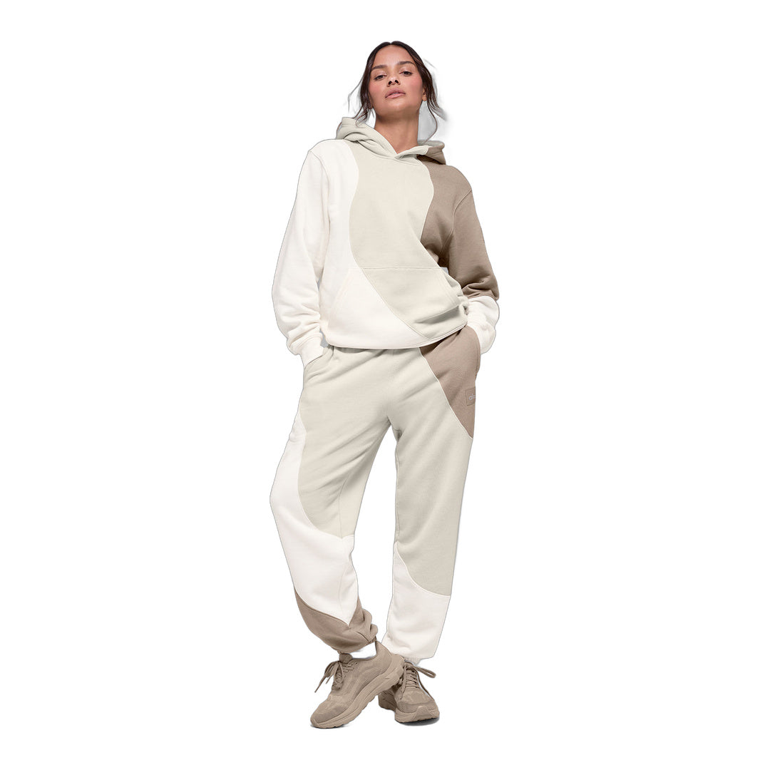 alo Make Waves Hoodie - Ivory/Bone/Gravel by Alo Yoga