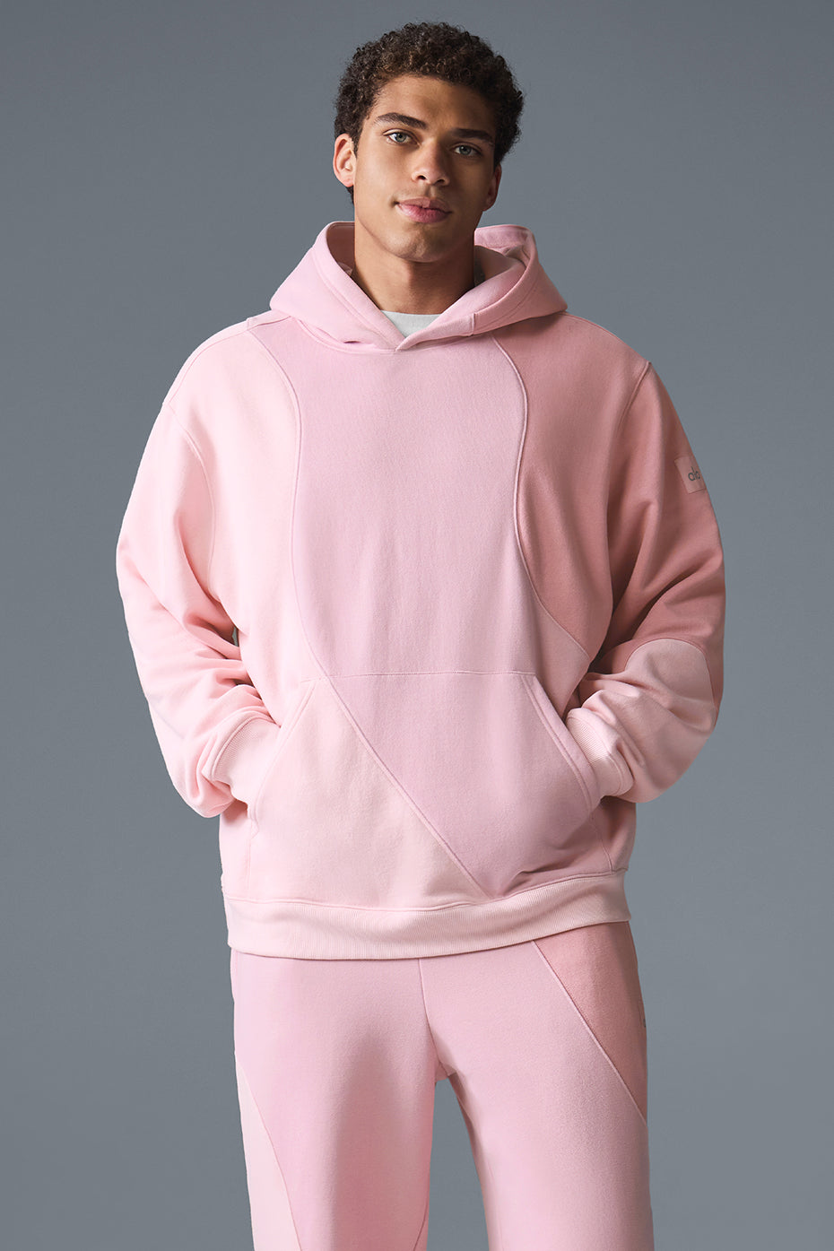 Make Waves Hoodie - Sunset Pink Tonal (MENSU3039R)