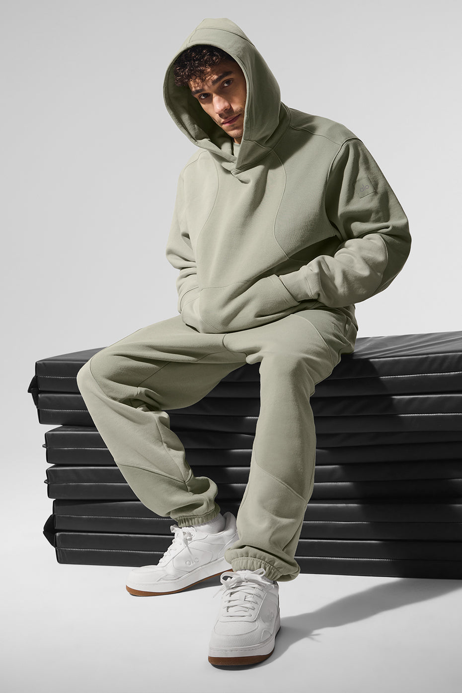 Make Waves Hoodie - Limestone Tonal (MENSU3039R)