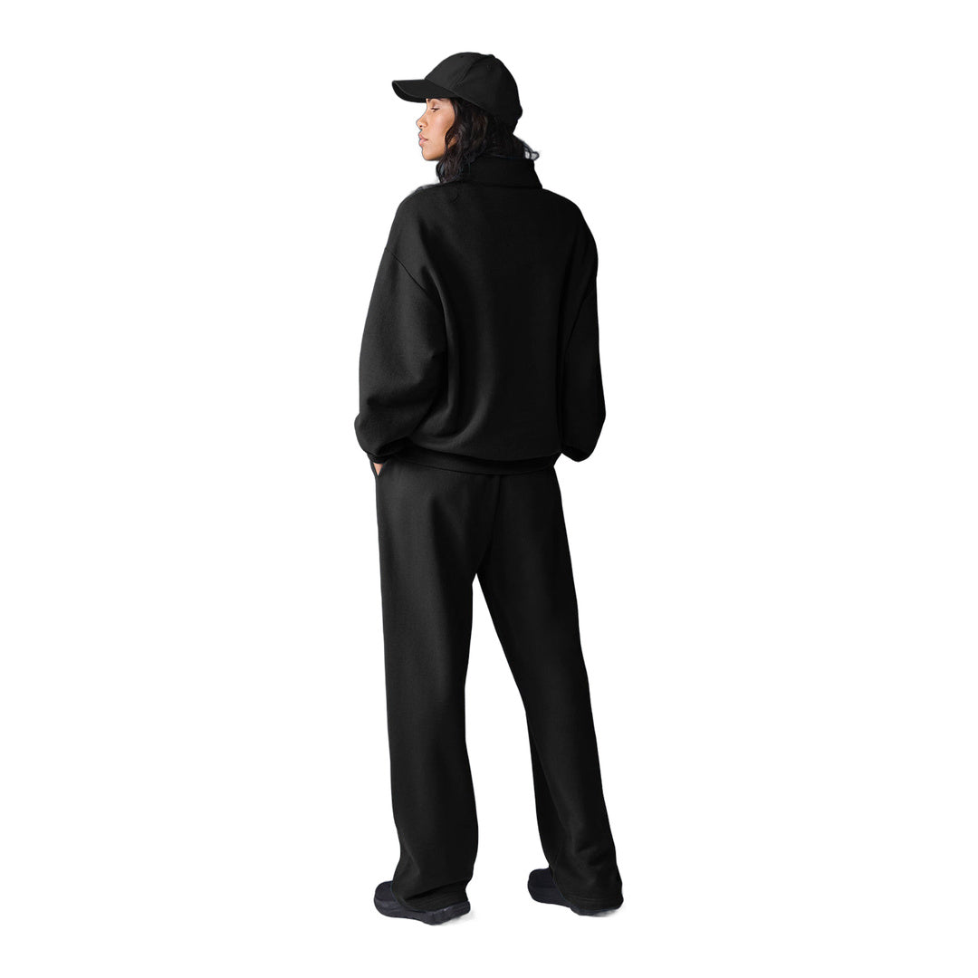 alo Accolade 1/4 Zip Pullover - Black by Alo Yoga