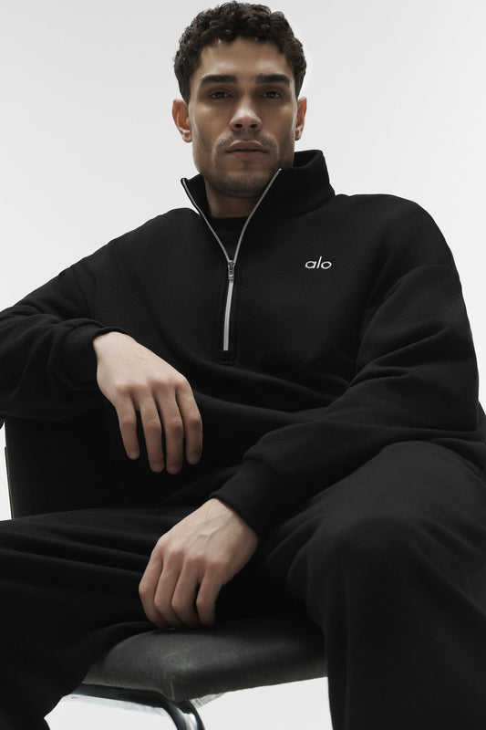 Accolade 1/4 Zip Pullover - Black (MENSU3040RG)