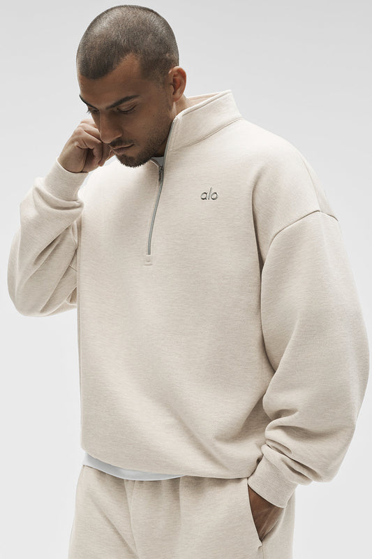 Accolade 1/4 Zip Pullover - Oatmeal Heather (MENSU3040RG)