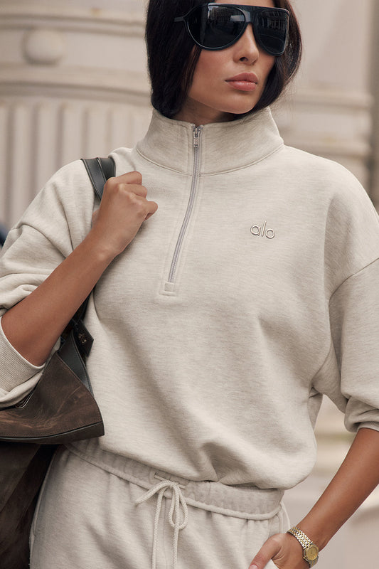 Accolade 1/4 Zip Pullover - Oatmeal Heather (U3040RG)