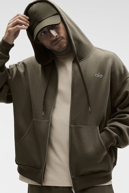 Accolade Full Zip Hoodie - Olive Tree (MENSU3041RG)