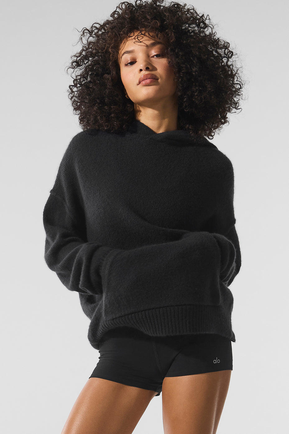 Wool Cashmere New Class Hoodie - Black (U3047R)
