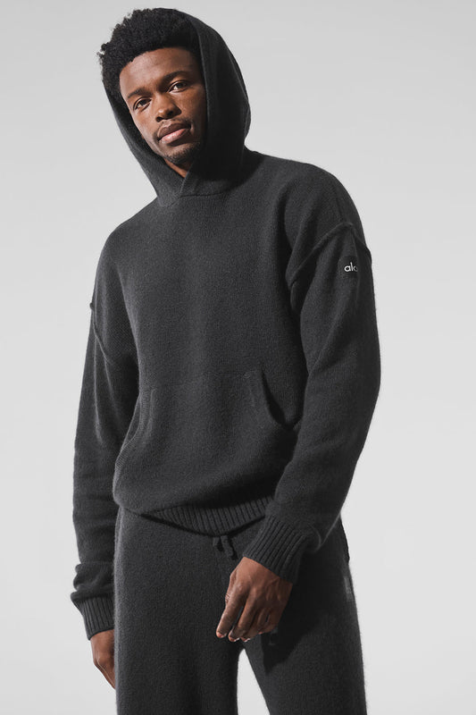 Wool Cashmere New Class Hoodie - Black (MENSU3047R)