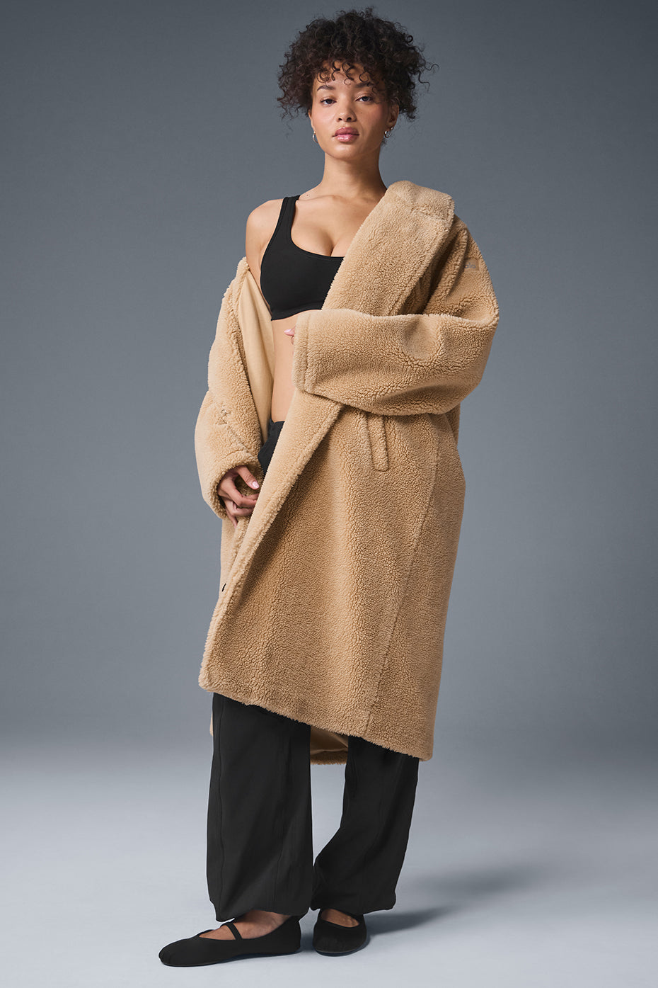Oversized Sherpa Trench - Camel (W4401R)