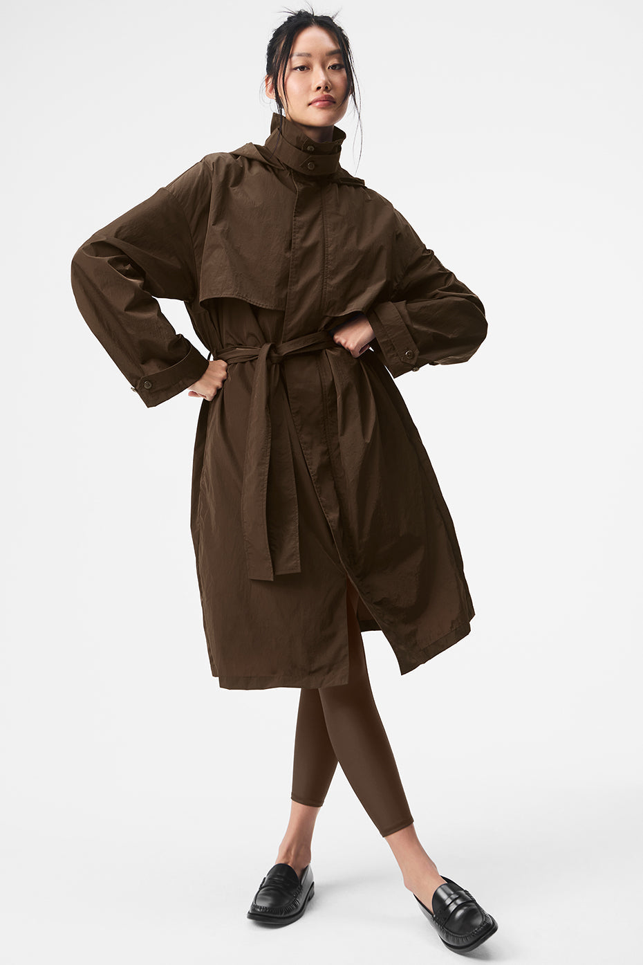 Crinkle On The Move Trench - Espresso (U4038R)