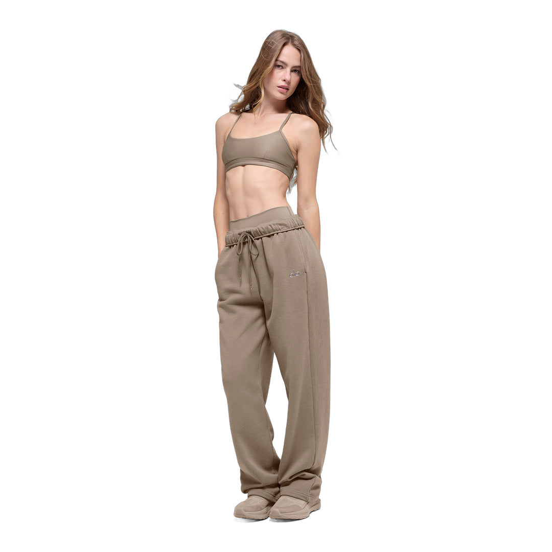 alo Accolade Straight Leg Sweatpant - Gravel by Alo Yoga