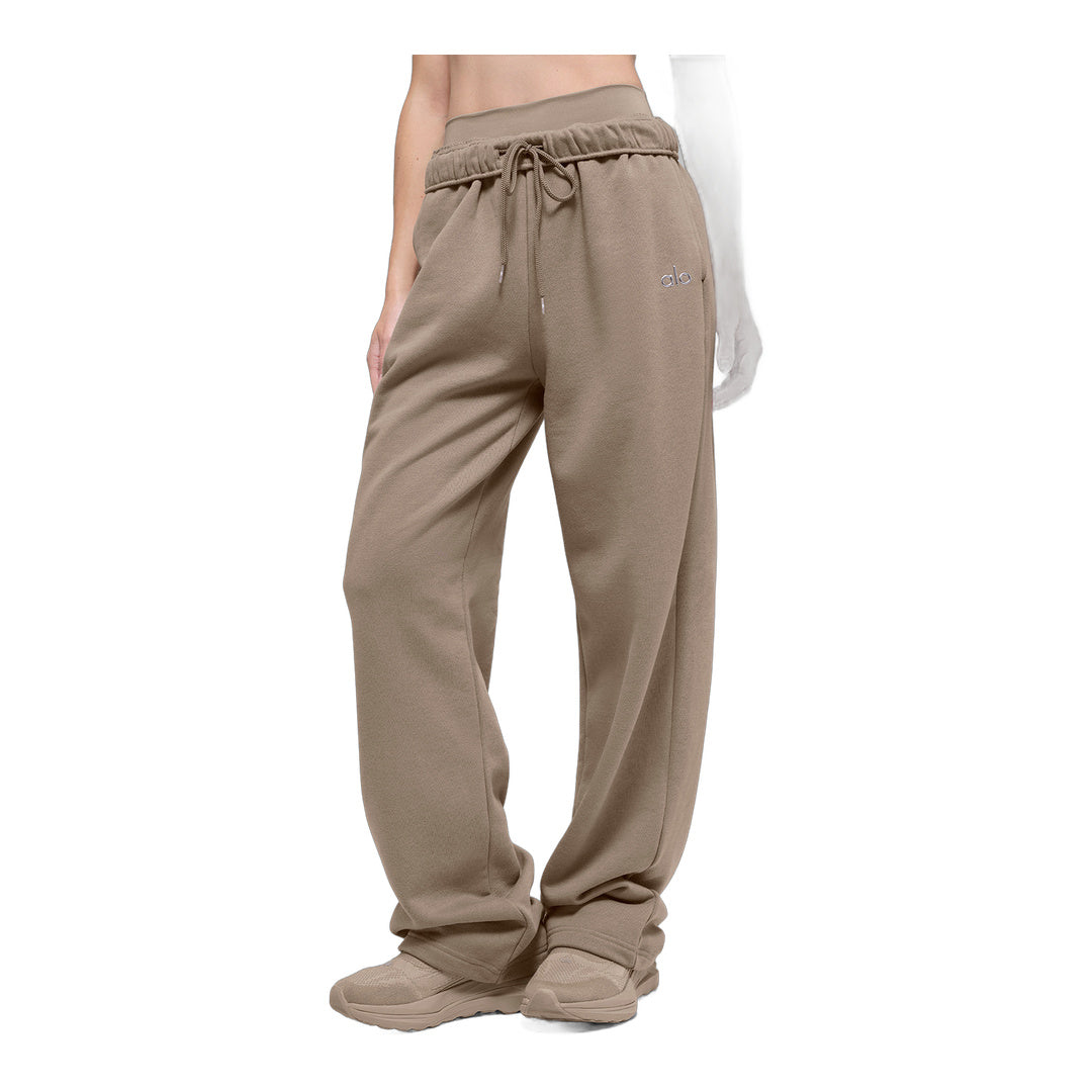 alo Accolade Straight Leg Sweatpant - Gravel by Alo Yoga