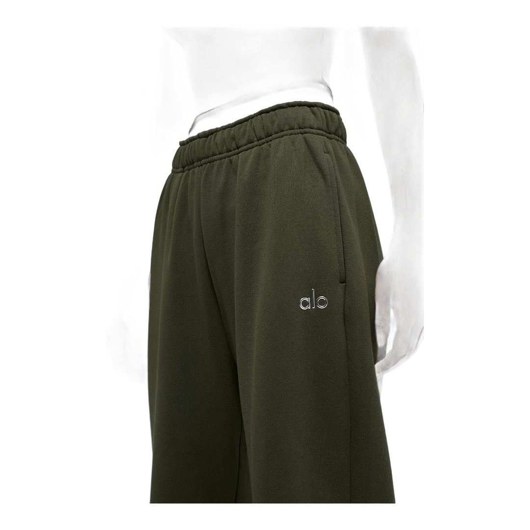 alo Accolade Straight Leg Sweatpant - Green Olive by Alo Yoga