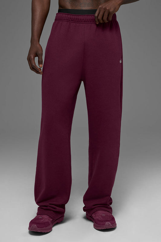 Accolade Straight Leg Sweatpant - Burgundy (MENSU5012RG)