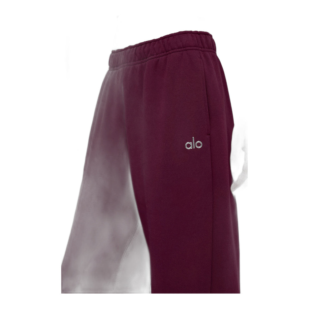 alo Accolade Straight Leg Sweatpant - Burgundy by Alo Yoga