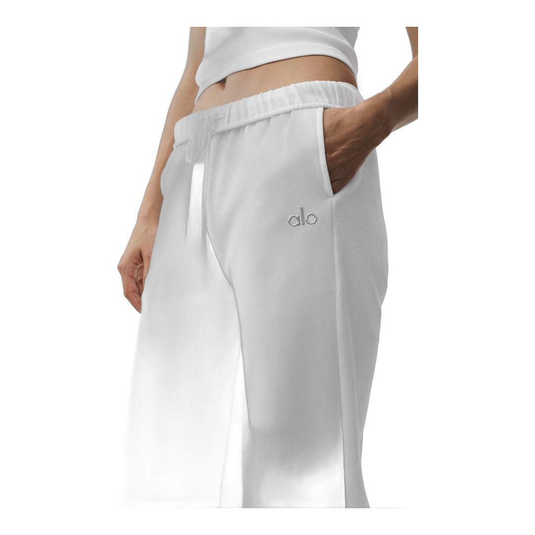 alo Accolade Sweatpant - White by Alo Yoga