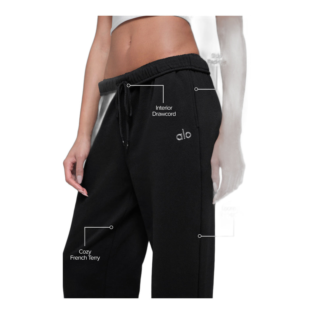 alo Accolade Sweatpant - Black by Alo Yoga