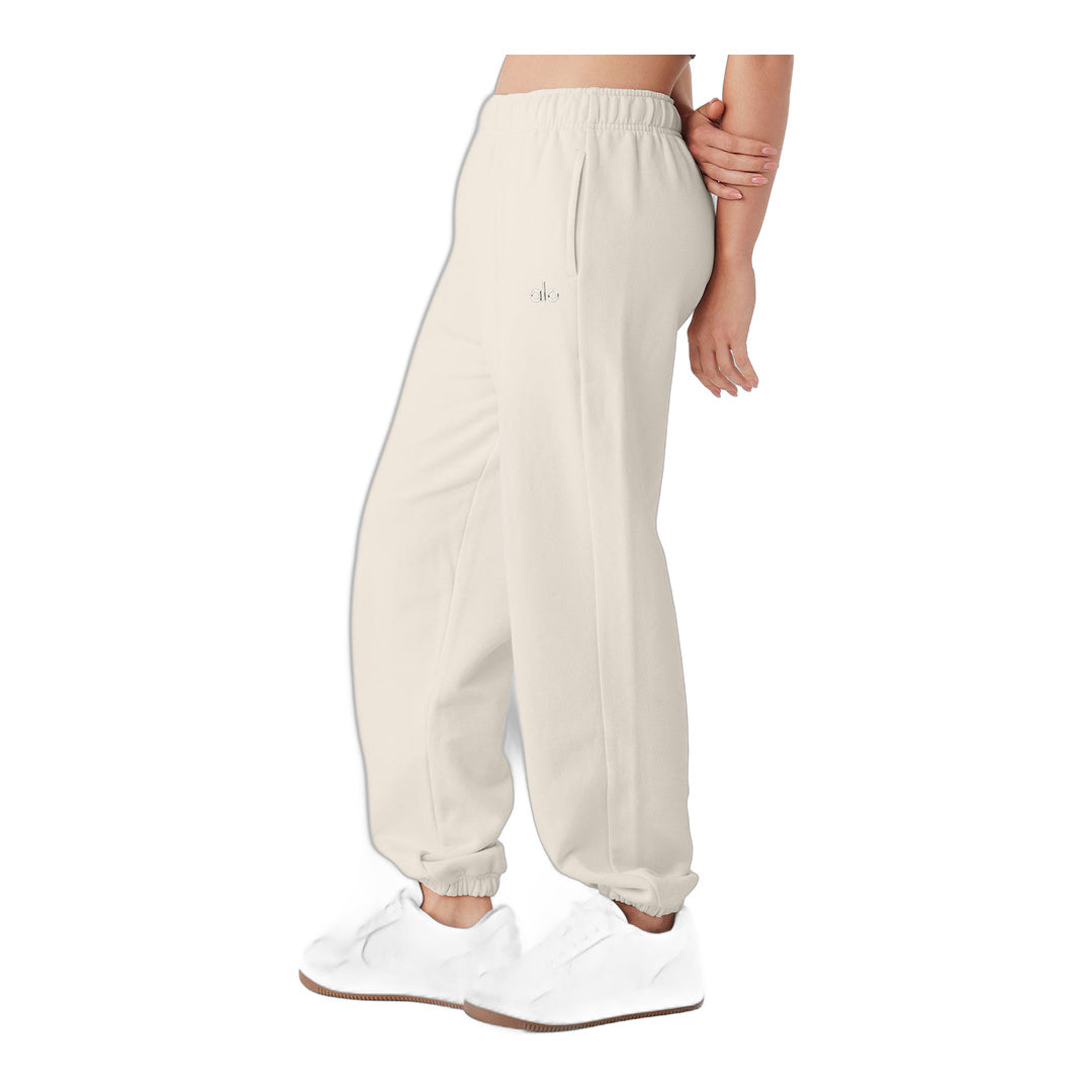 alo Accolade Sweatpant - Bone by Alo Yoga