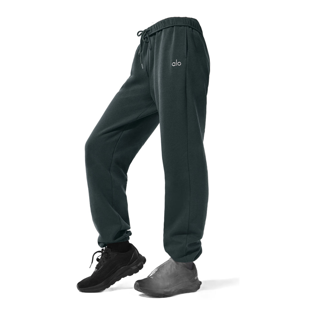 alo Accolade Sweatpant - Charcoal Green by Alo Yoga