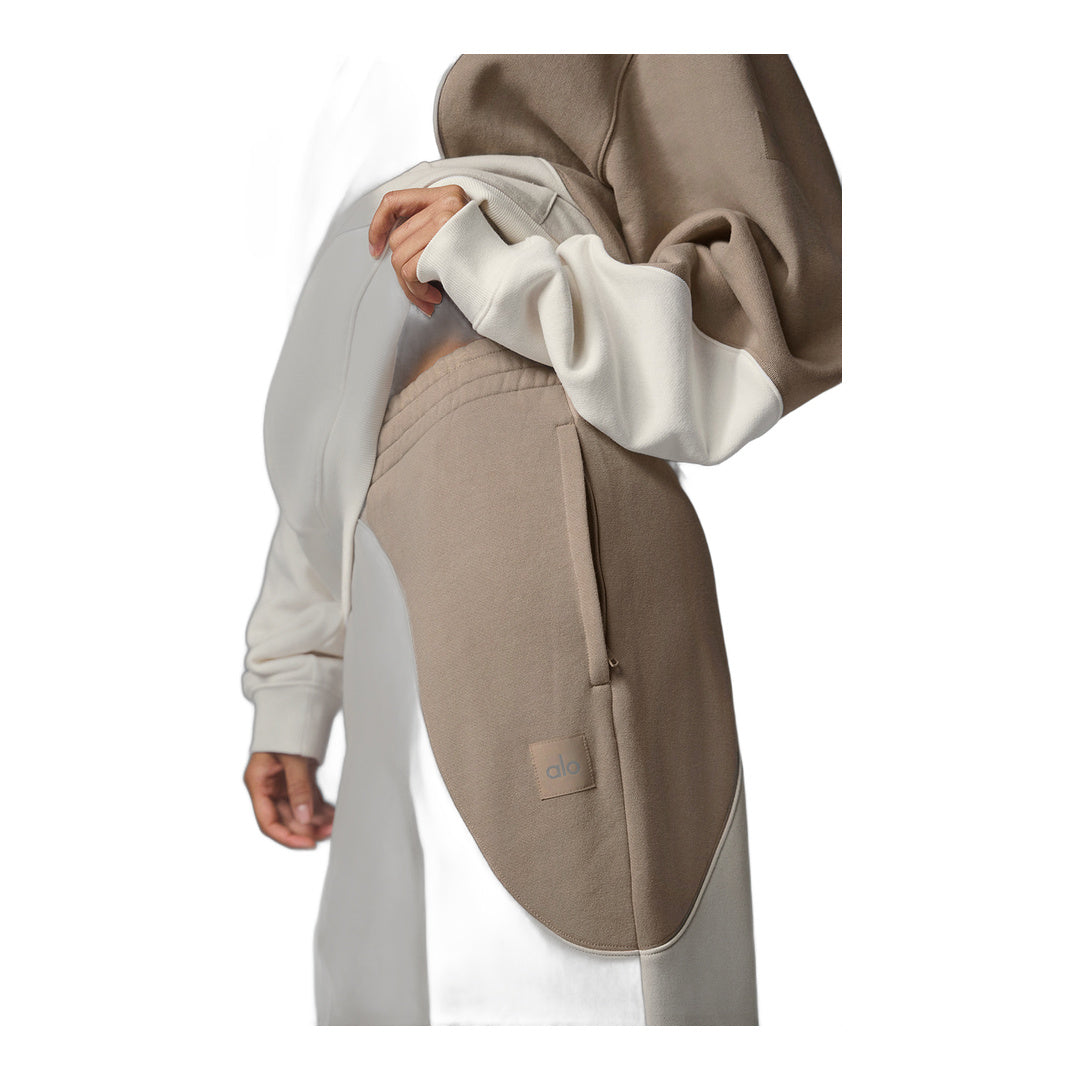 alo Make Waves Sweatpant - Ivory/Bone/Gravel by Alo Yoga